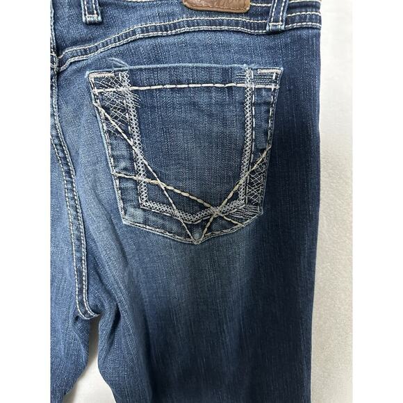 BKE Womens Harper Medium Wash Pockets Stretch Denim Bootcut Jeans Size 32x35.5 - Picture 10 of 11